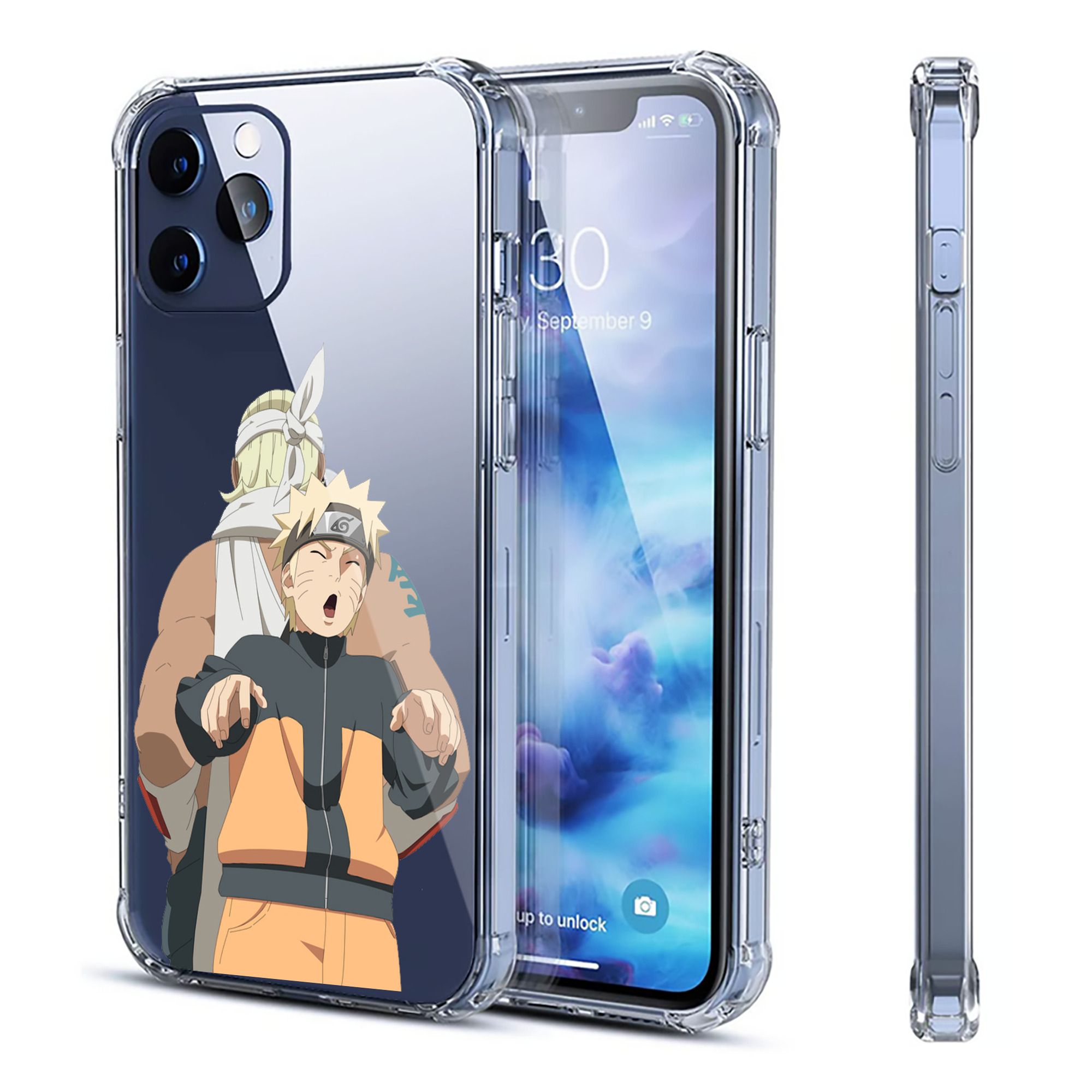 （画像用） NARUTO -ナルト- うずまき ナルト Uzumaki Naruto 【iPhone 12シリーズ対応】透明スマホケース（クリアソフトケース）